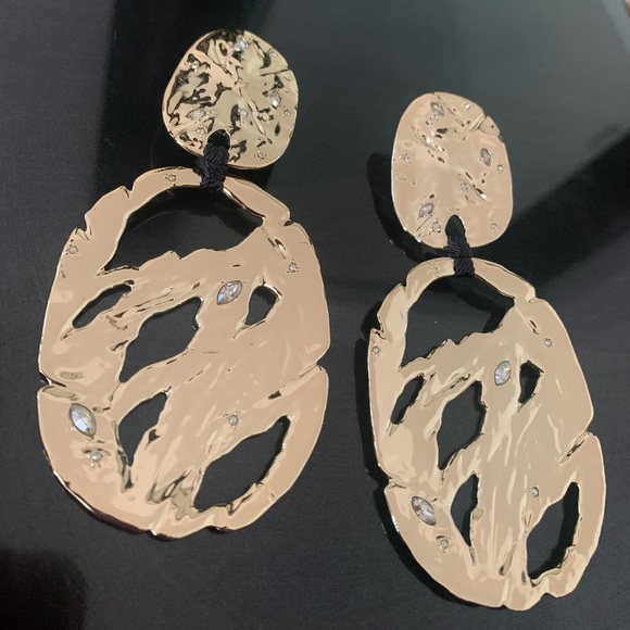 Alexis Bittar Coveteur Gold Clip Earrings